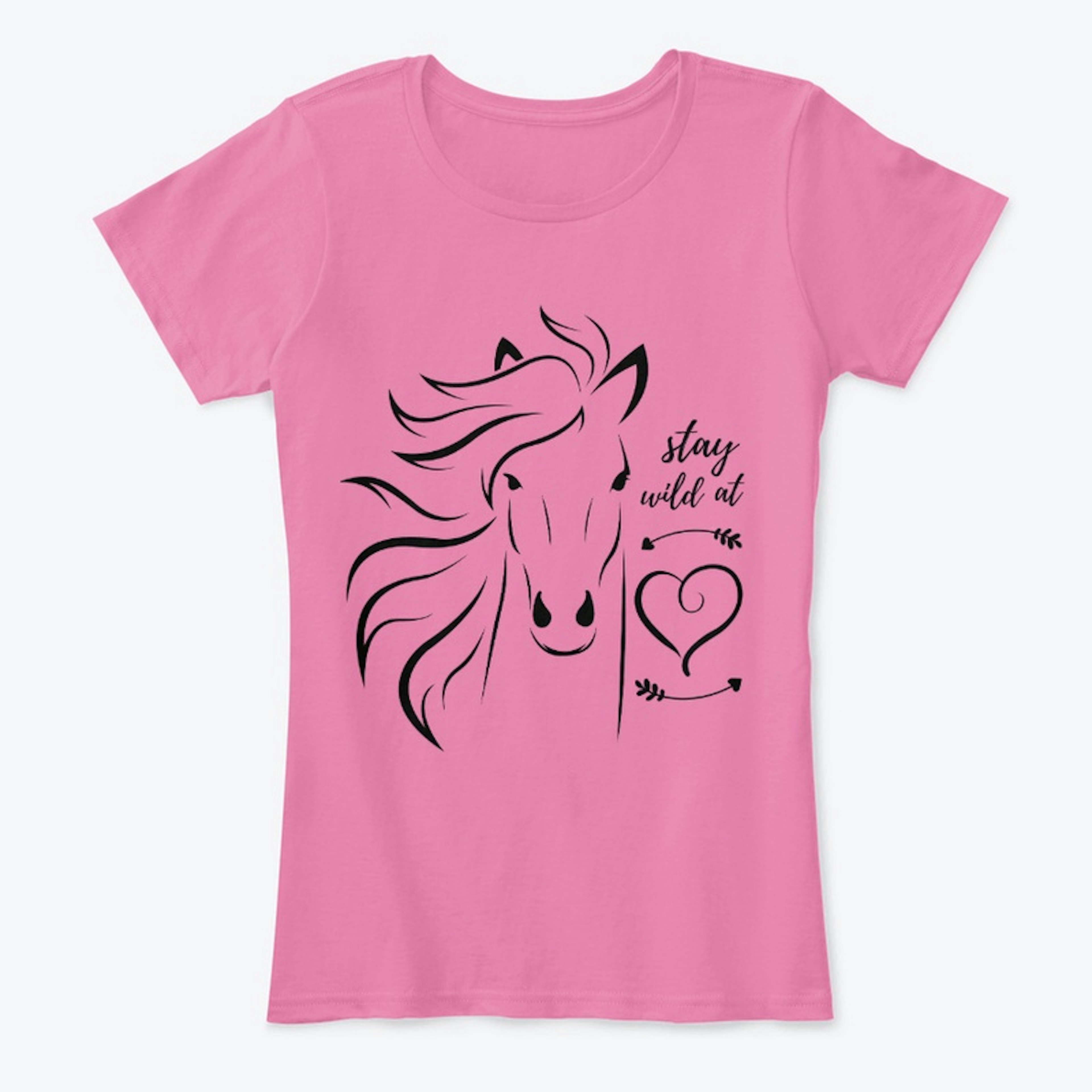 Stay Wild At Heart Horse T-Shirt