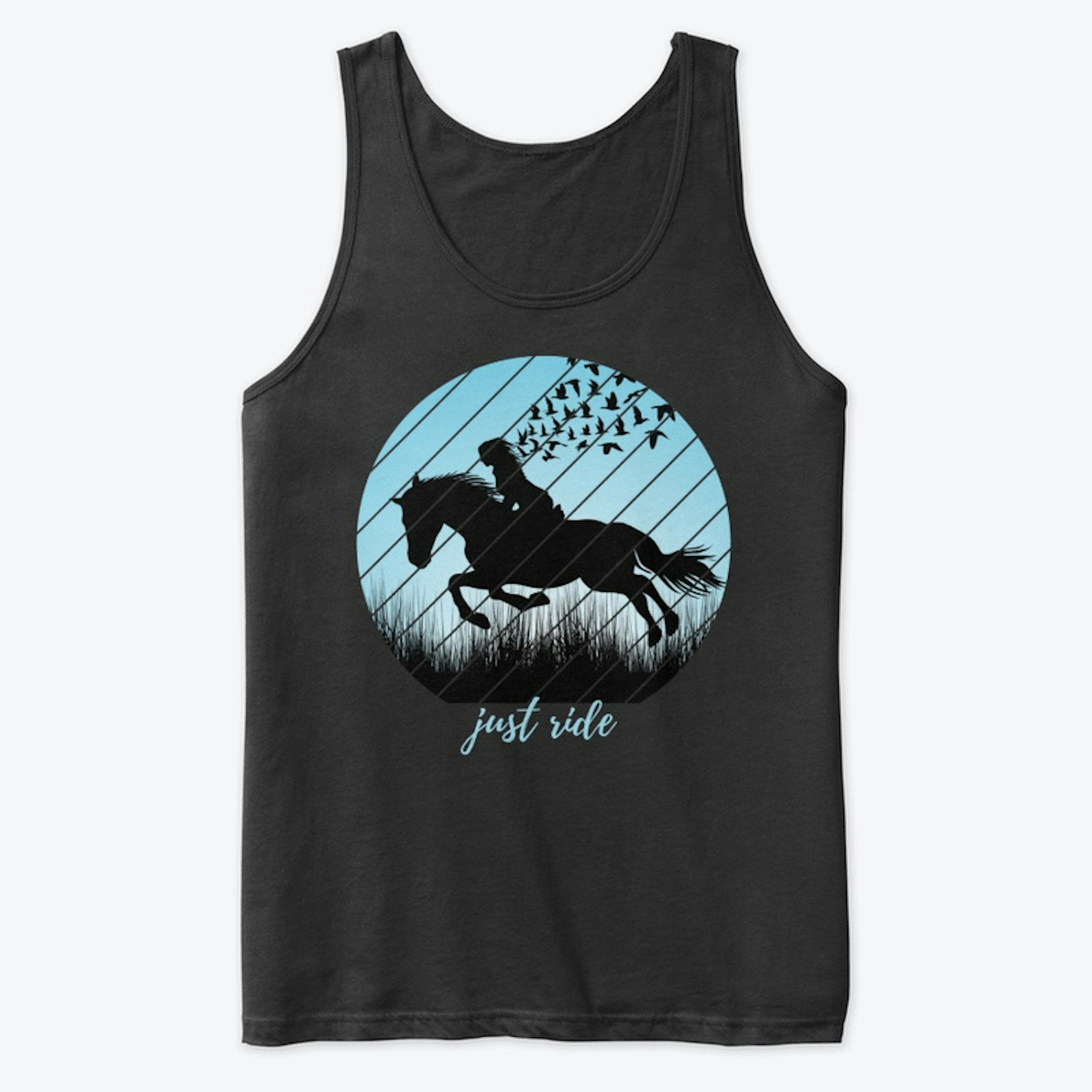 Just Ride Horse Silhouette
